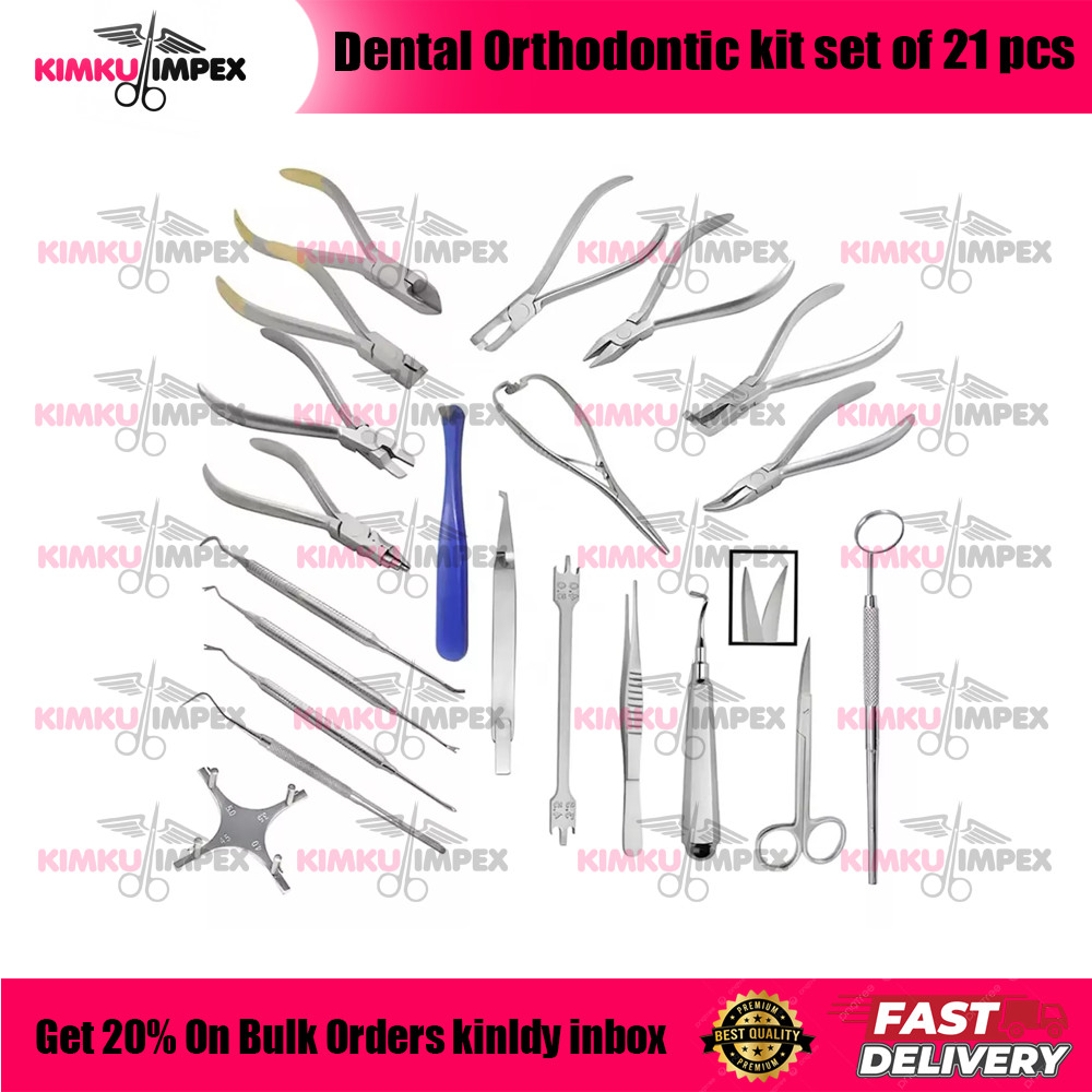 Dental Orthodontic kit set of 21 pcs