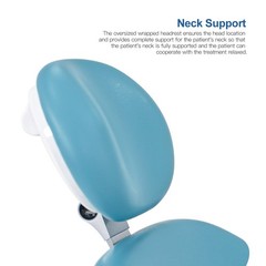 Dental Unit Chair Ergonomic DC Motor Computer Controlled Hard Leather with Stool