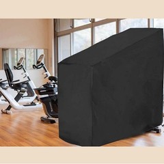Black Exercise Bike Cover Waterproof Oxford Fabric Indoor & Outdoor Draw String