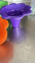 Snow Cone Cups Flower Shaped Shaved Ice 8 OZ Plastic BOWL ICE CREAM COTTON CANDY