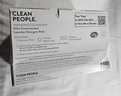 The Clean People Laundry Detergent Pods – Fresh and Clean – 96 Count (Open – Box