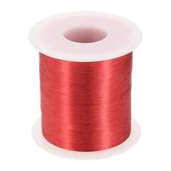 43 AWG Magnet Wire, 43 Gauge 16 oz Enameled Copper Wire, 155C(311F) Red
