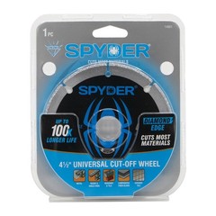 Diamond Bite 4.5 in Cut-Off Wheel 7/8 in Arbor Spyder 14001