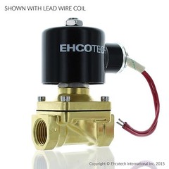 1/2″ 110V 120V AC Brass Electric Solenoid Valve Water Air Gas Viton NC 110VAC