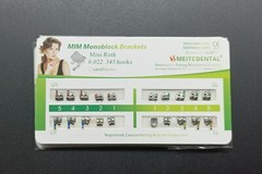 Dental Orthodontic MIM Monoblock Brackets Mini Roth 022 Slot 345 hooks Mesh Base