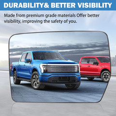 Driver Left Side Heated Mirror Glass Compatible with 2004-2014 Ford F150 – Exte