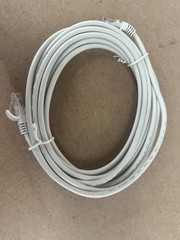RJ50 10-pin cat 5E cable 16ft. for industrial displays, plc etc.