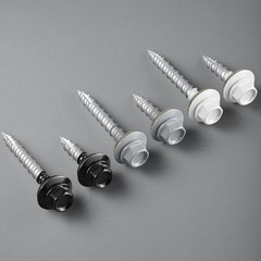 Metal Roofing Screws × 1 Inch, 80pcs Black Ruspert Coating Hex Head Roofing S…