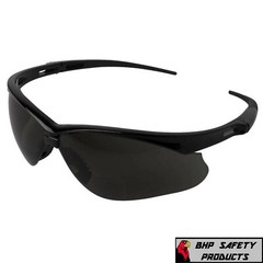 KLEENGUARD NEMESIS RX READERS SMOKE LENS SAFETY GLASSES SUNGLASSES WITH DIOPTERS