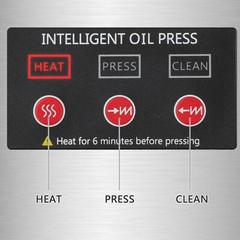 1500W Automatic Oil Press Machine with Double Oil Outlets Stainless Steel USA