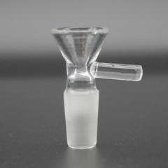Clear Pyrex Lab Glass Slide Funnel Bowl 10mm 14mm 18mm Tobacco Hookah Bong