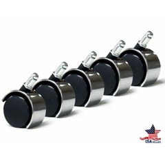Set of 5 Office Chair Replacement Swivel Office Chair Wheels Casters 2″