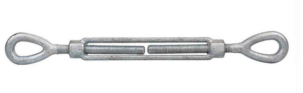 Qty 10 , 1/2″ x 12″ Eye & Eye Hot Dipped Galvanized Turnbuckle