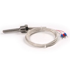 1/2″ NPT Thread Pt100 RTD Temperature Sensor Probe with Wire -50 to 250°C / -58F