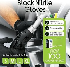 Inspire Black Nitrile Disposable Gloves | 4.5 Nitrile Disposable Safety Medical
