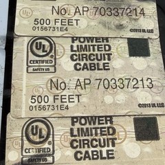 Lot Of 2 Card Access Composite Cable S800504111-ADT 500′ 454932AYW READ ~900ft