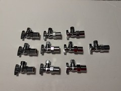 Pack of 10PCS 1/4 Turn Angle Stop Valve Compression 3/8″ OD x 1/2″ CPVC