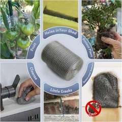 304 Stainless Steel Mesh Roll 5″ x 30ft Rodent Proofing Gap Blocker Wire Fabric