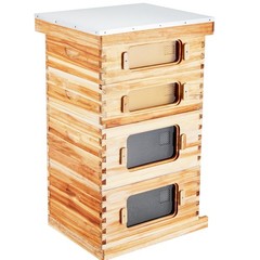 VEVOR Bee Hive Langstroth Kit 20 Deep & 20 Medium Frames with Acrylic Windows
