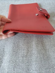 Shinola Mini Ipad Journal Book Cover Rust Red Leather Made In USA
