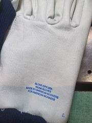 3 Pair Top Grain Leather Med Gloves Made By. GLOVE CITY USA