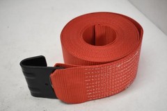Tie 4 Safe Winch Strap Flat Hook 4″x30′ 5400lb WLL USA Heavy Duty Truck Trailer
