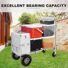 1000 Lbs Aluminum Hand Truck Convertible 2 in 1 Heavy Duty Folding Dolly Cart