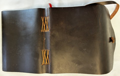 2-Pack Handmade Genuine Leather Diary Journal Notebook Blank Dark Tan 110 Pages