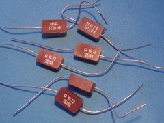 Mica Capacitor by R. Jahre Berlin, 450 pF / 500 V, 3 x Mica Capacitor,