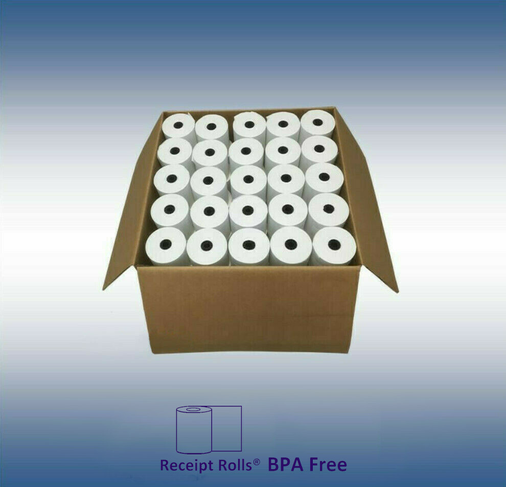 3 1/8″ x 43′ BPA Free Thermal Register Paper – Case of 50 Rolls