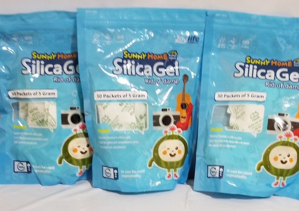 Sunny Home 5 Gram 90 Packs Silica Gel Premium Safe Silica Gel