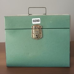 VTG Metal File Box No Key Excelsior USA 12×5.5×10 Industrial Green Steel Chest