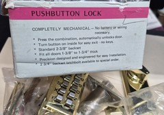 Pushbutton Lock 2 3/8 Backset Mechanical