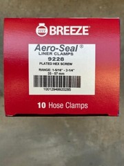 Breeze 9228 AeroSeal Liner Clamp w/ SS Screw Dia 1-5/16in – 2-1/4in (33 – 57mm