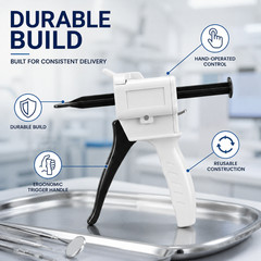 Dental Impression Mixing Dispensing Gun 2:1 1:1/2:1 10:1/4:1 50ml BRITEDENT