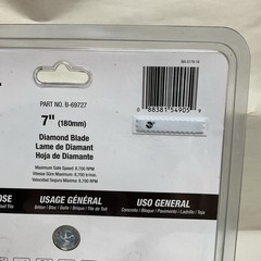 Makita General Purpose Turbo Diamond Saw Blade 7″ B-69727- Free Shipping