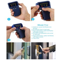 Handheld RFID ID Card Copier Key Reader Writer Duplicator 125KHz+5PCS Tags US