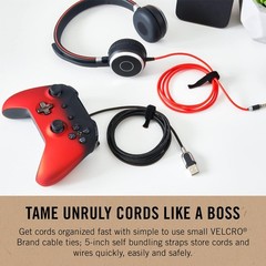 VELCRO Brand ECO Collection | 5 Inch Small Straps for Cords | Reusable Cable Tie