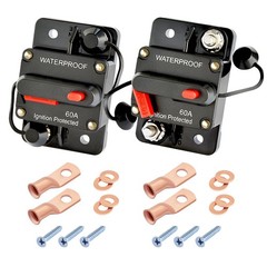Electric Holder Fuse 12-48V Yacht Trolling Motor Solar Vehicle Battery Guard 2X