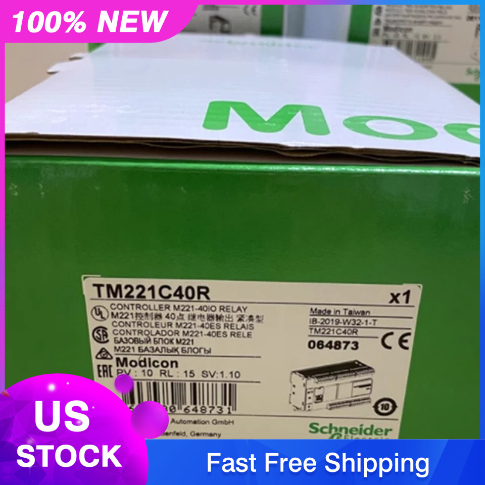 Schneider Electric TM221C40R Modicon M221 Logic Controller, 40 I/O, Brand New