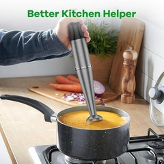 1100W Immersion Blender Set – 5 in 1 Handheld Corded Blender for Smoothies & …
