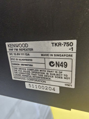 Kenwood TKR-750-1 VHF Two Way Radio Repeater TKR-750 – QTY Available