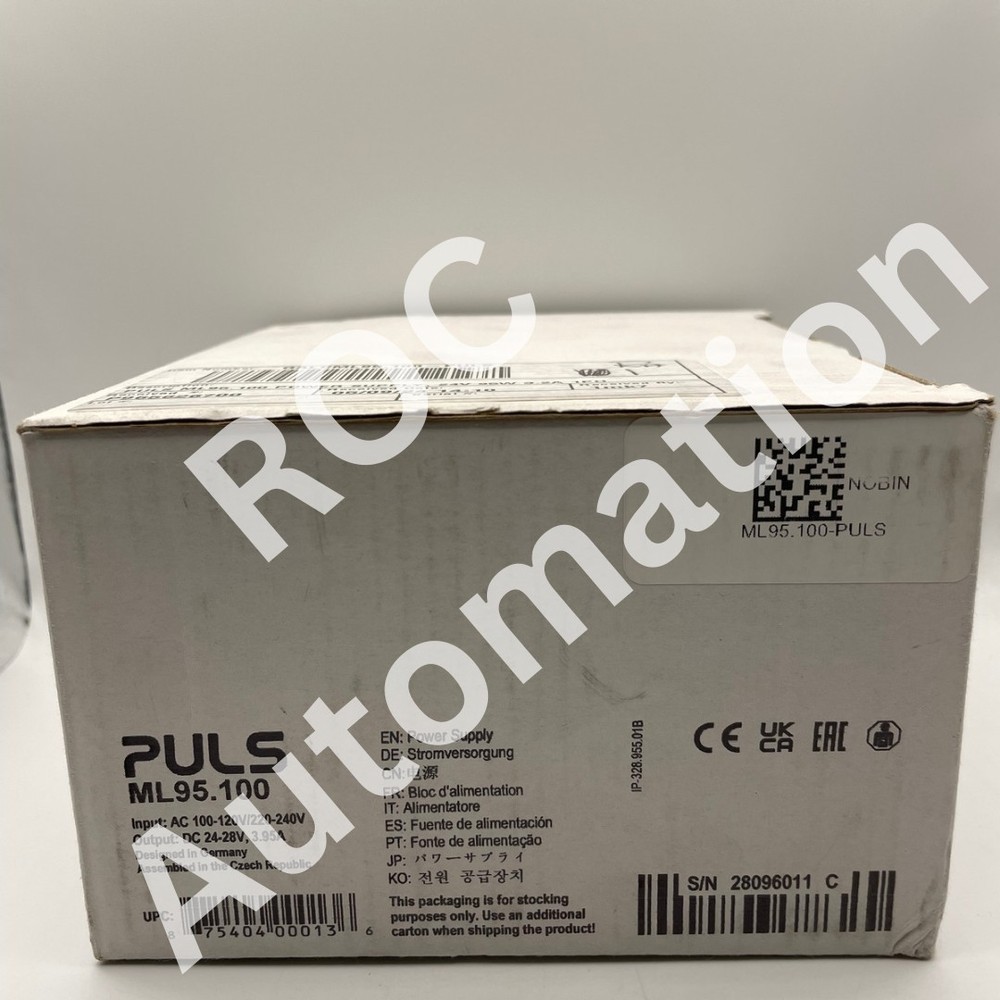 New Sealed PULS ML95.100 AC-DC Power Supply – 95W – 24-28VDC – DIN Rai