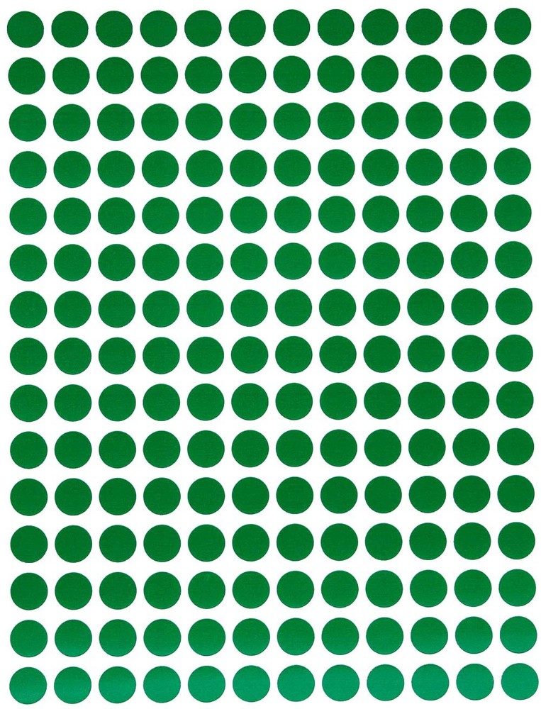 Royal Green 8mm Color Coding Dot Stickers – Multi-Color Round 2700,
