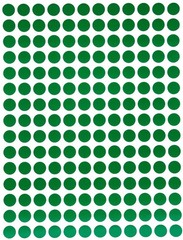 Royal Green 8mm Color Coding Dot Stickers – Multi-Color Round 2700,