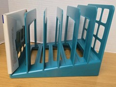 New Oxford DecoSorter Step Rack Teal 6 File Slots, – NEW! See Pictures!