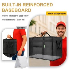 XXXL Insulated Delivery Bag for Pizza & Drinks