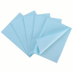 500pcs(4 Bags) 13″x18″ Blue Disposable Dental Bibs,Waterproof Resistant Napkin