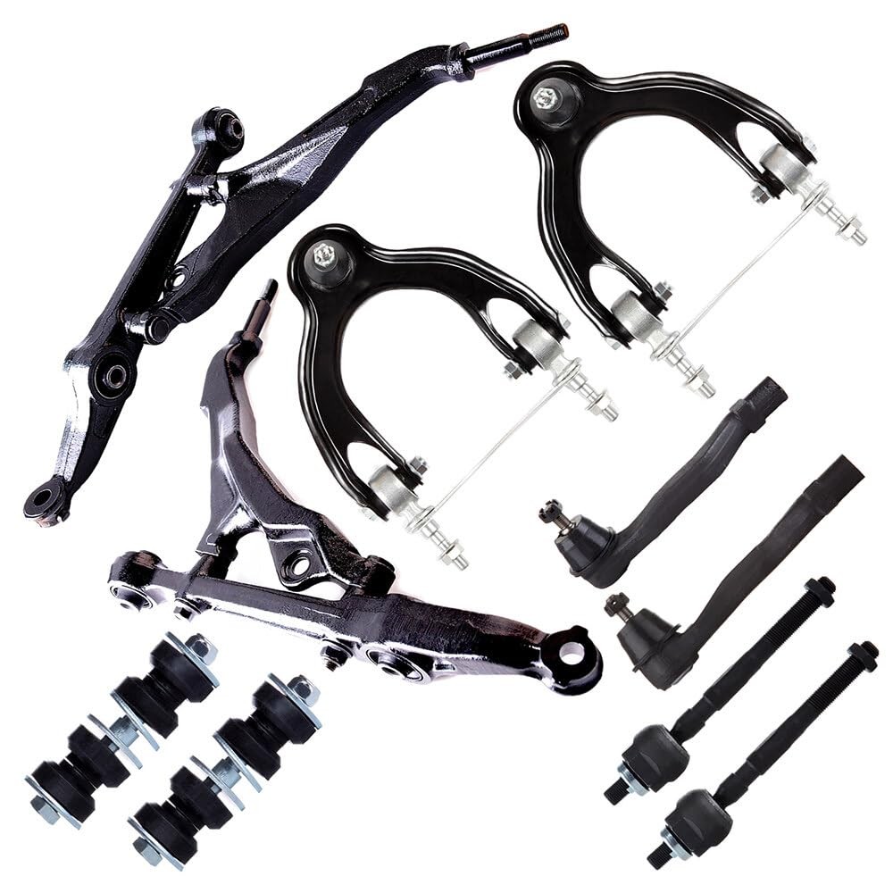 10pcs Suspension Kit for Civic 92-95 del Sol 94-97 w Ctrl Arms SB Links Tie Rods
