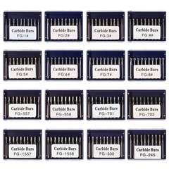 10-100pcs Dental Tungsten Steel Carbide /Gold Metal Cutting Burs For High Speed